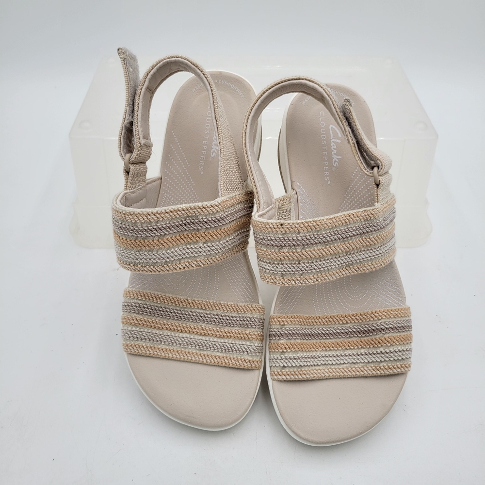 Clarks Arla Stroll Sandal Beige Lightweight Cloud Stepper Size 6